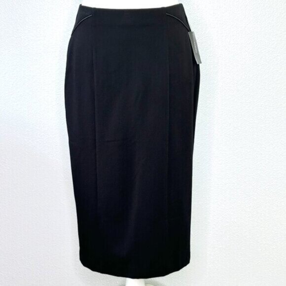 Alfani Black Geo Mix Pencil Skirt in Deep Black - Picture 1 of 3